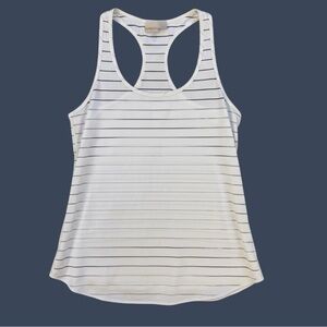 Zella Burnout Racerback Tank Top | White | Size L